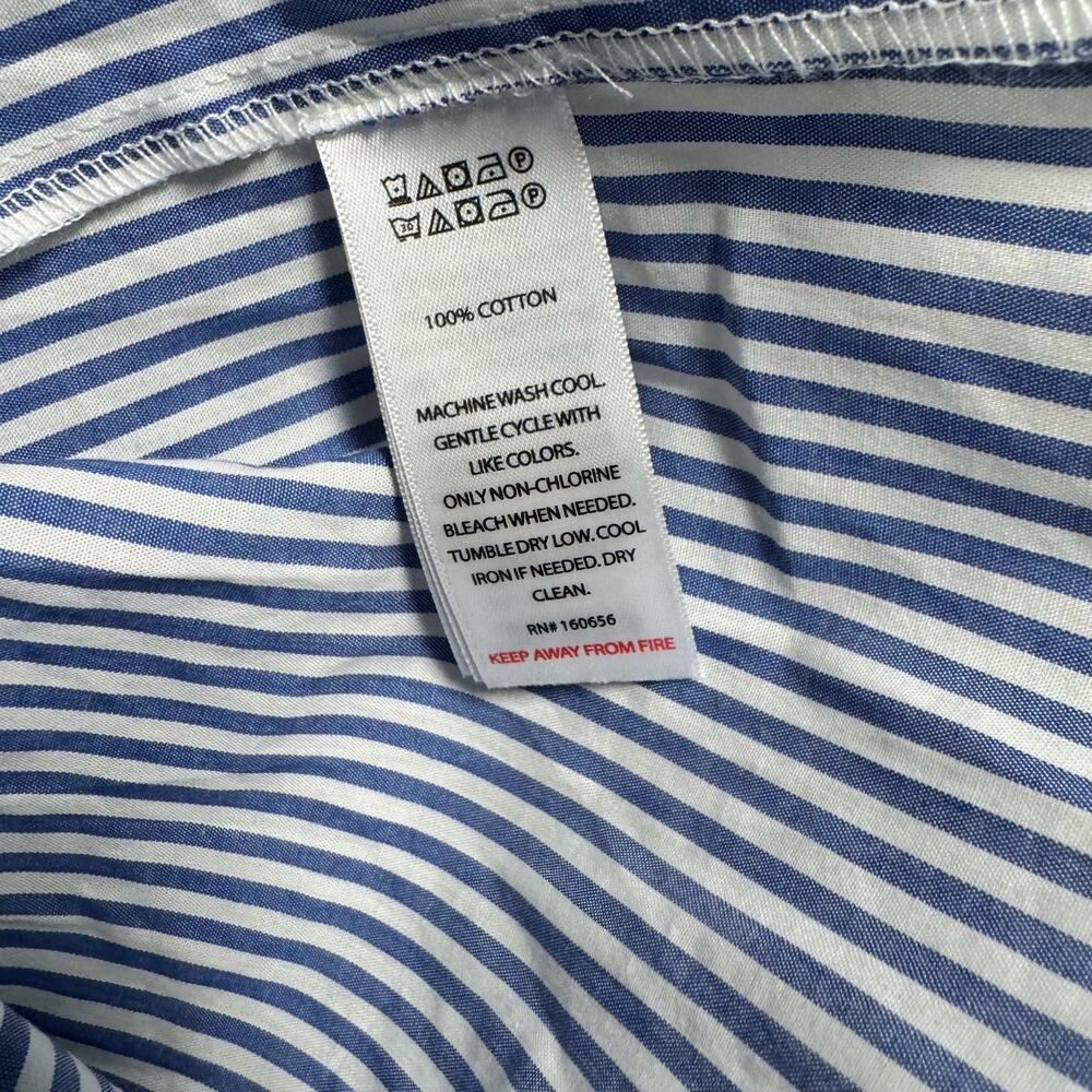 NWT Sincerely Jules Striped Button Down Shirt Cotton Menswear Style - Size Small - Picture 10 of 10